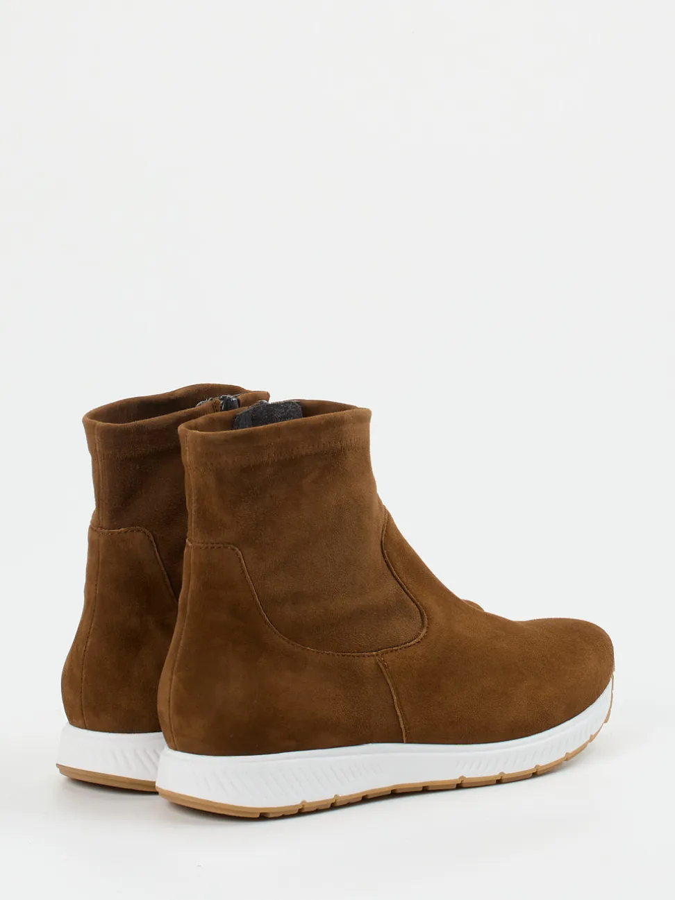 Semler – Ankle Boots aus Veloursleder braun