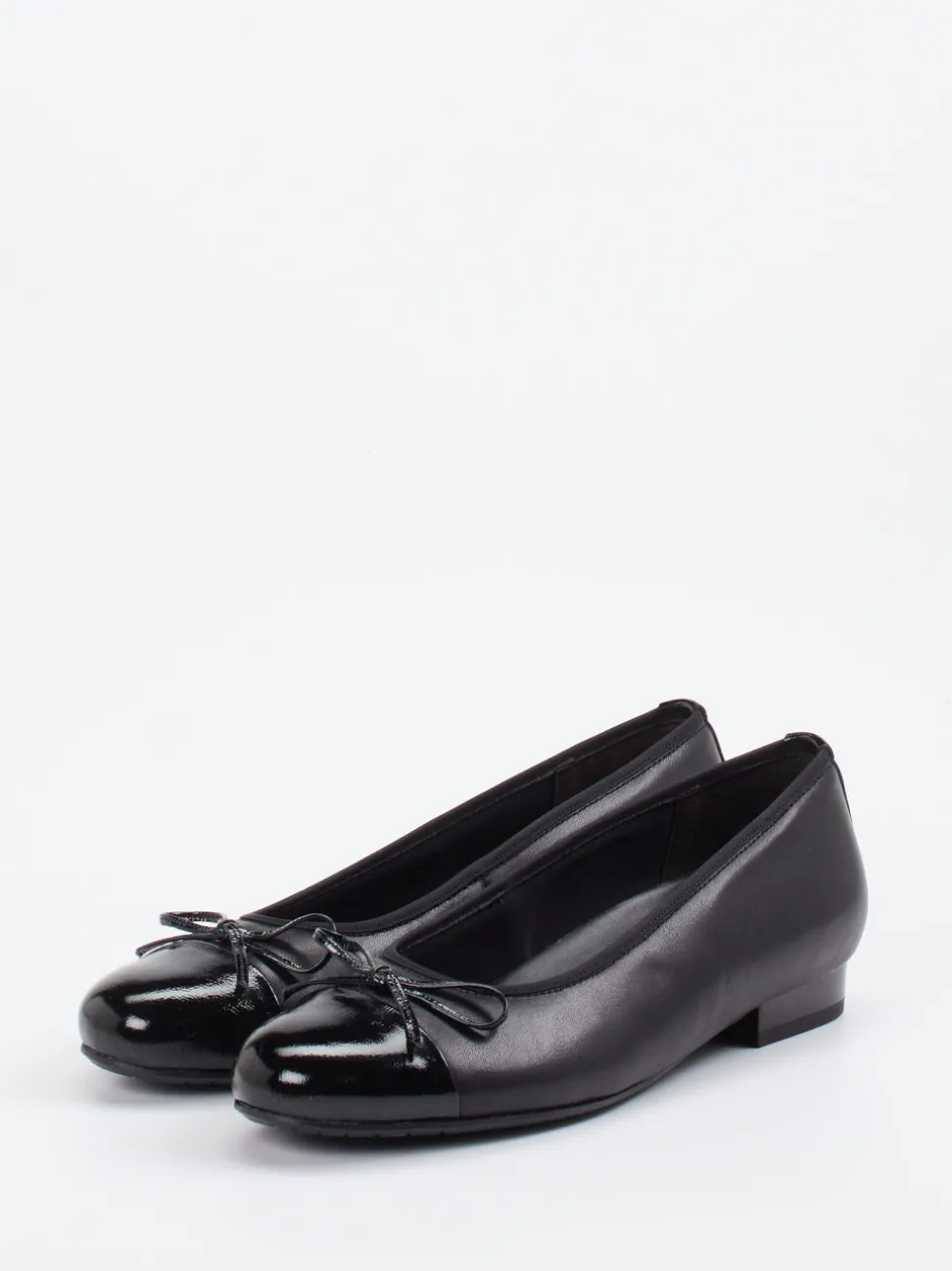 Semler – Ballerinas aus Kalbleder mit Lackkappe