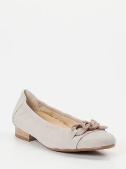 Semler – Ballerinas aus Nubukleder in Beige