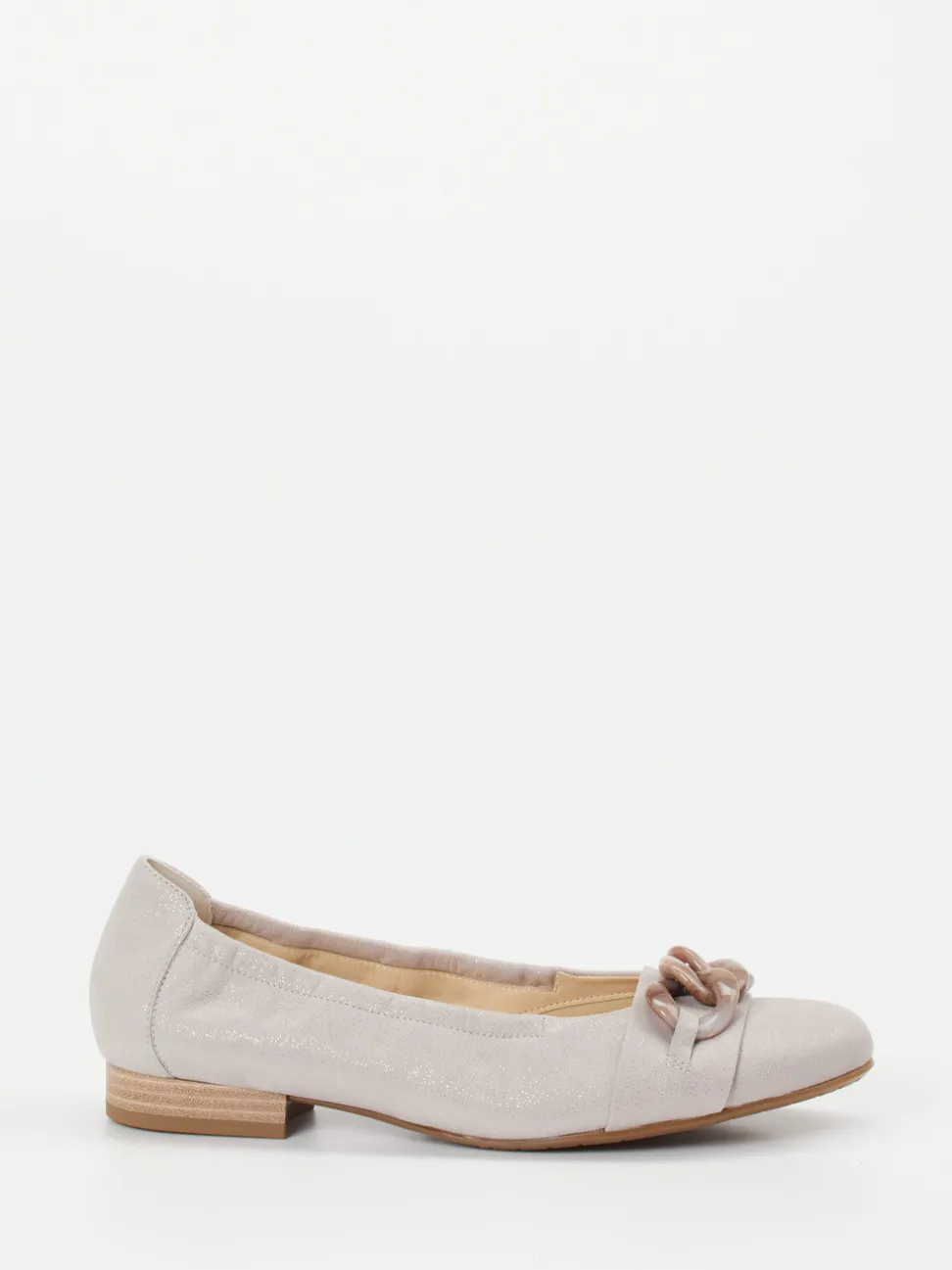 Semler – Ballerinas aus Nubukleder in Beige