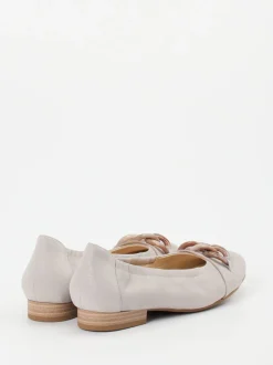 Semler – Ballerinas aus Nubukleder in Beige