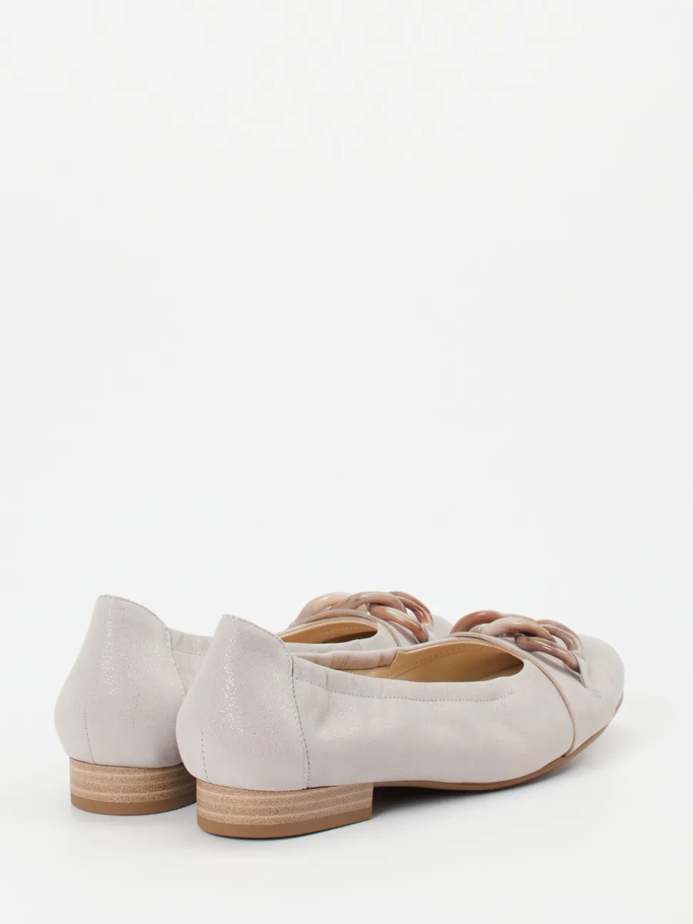 Semler – Ballerinas aus Nubukleder in Beige