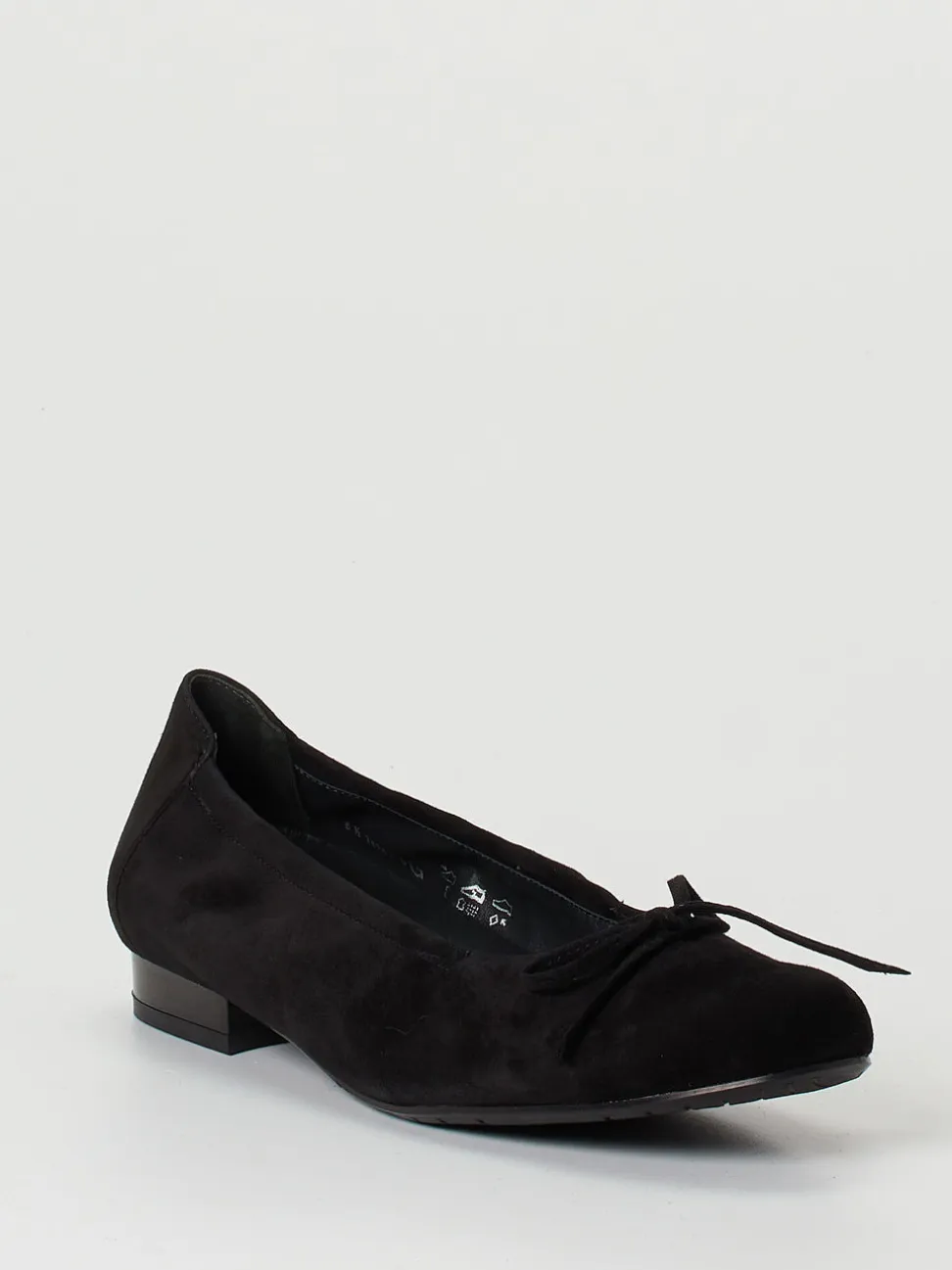 Semler – Ballerinas aus Veloursleder schwarz