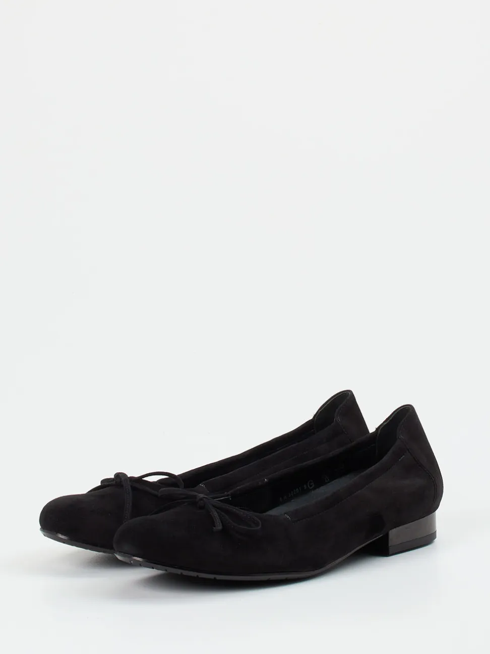 Semler – Ballerinas aus Veloursleder schwarz