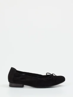 Semler – Ballerinas aus Veloursleder schwarz