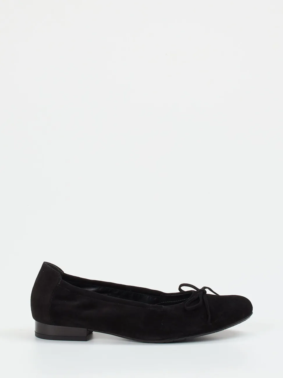 Semler – Ballerinas aus Veloursleder schwarz