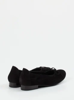 Semler – Ballerinas aus Veloursleder schwarz