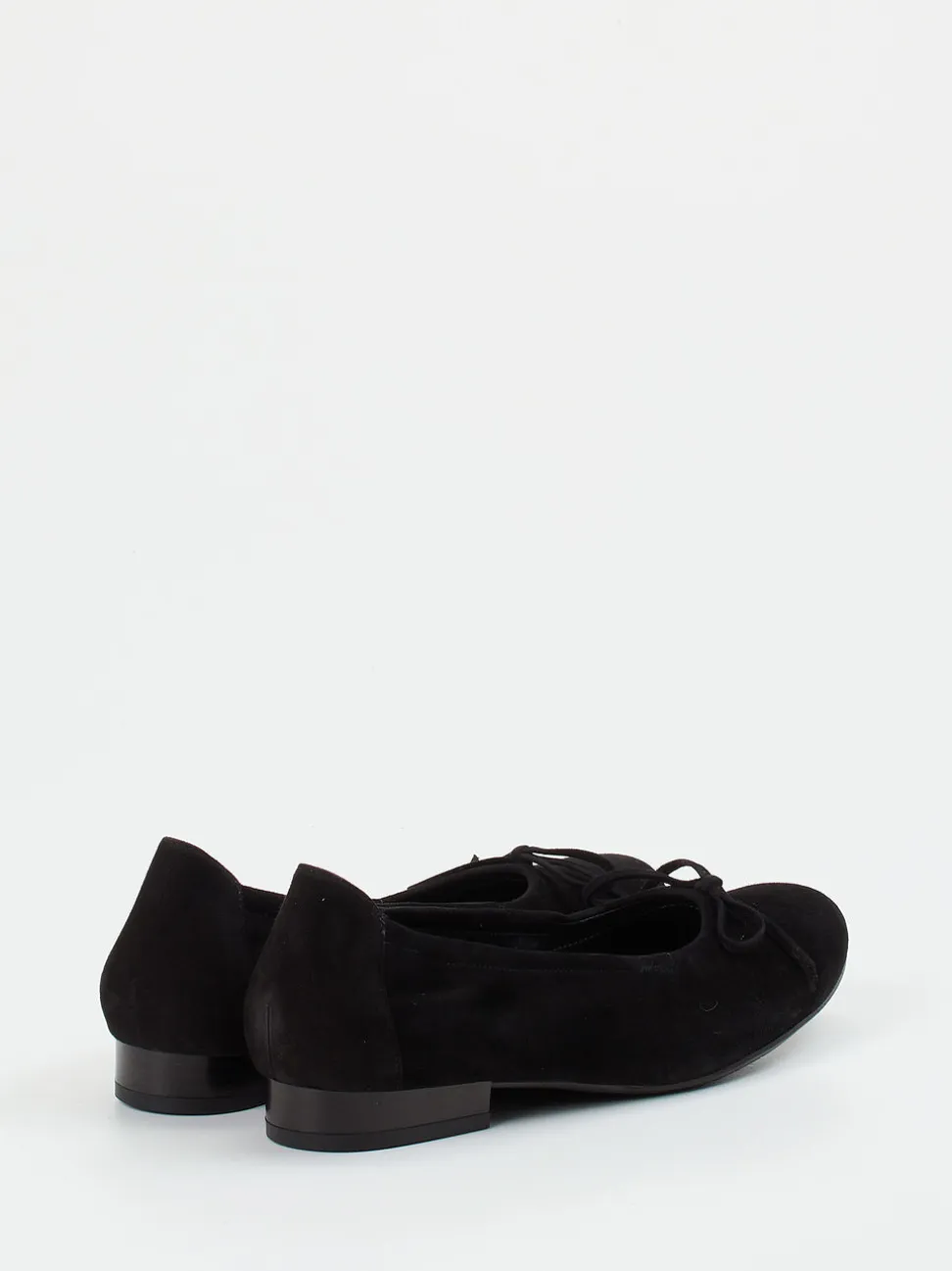 Semler – Ballerinas aus Veloursleder schwarz