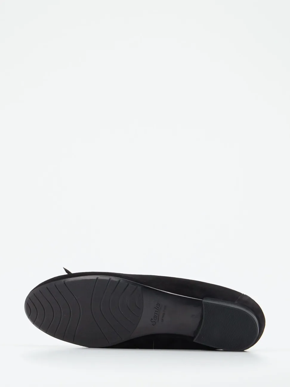 Semler – Ballerinas aus Veloursleder schwarz