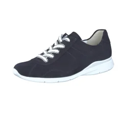 Semler – Bequem-Sneaker aus Veloursleder Dunkelblau