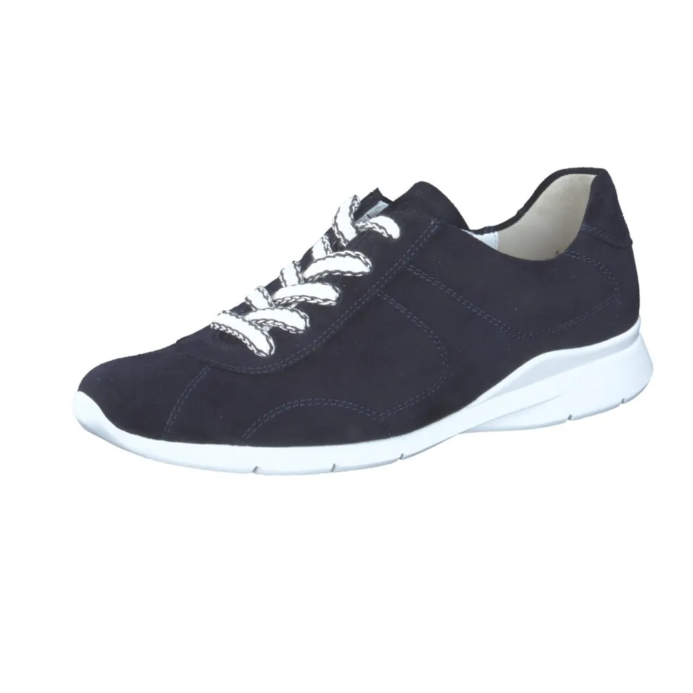 Semler – Bequem-Sneaker aus Veloursleder Dunkelblau