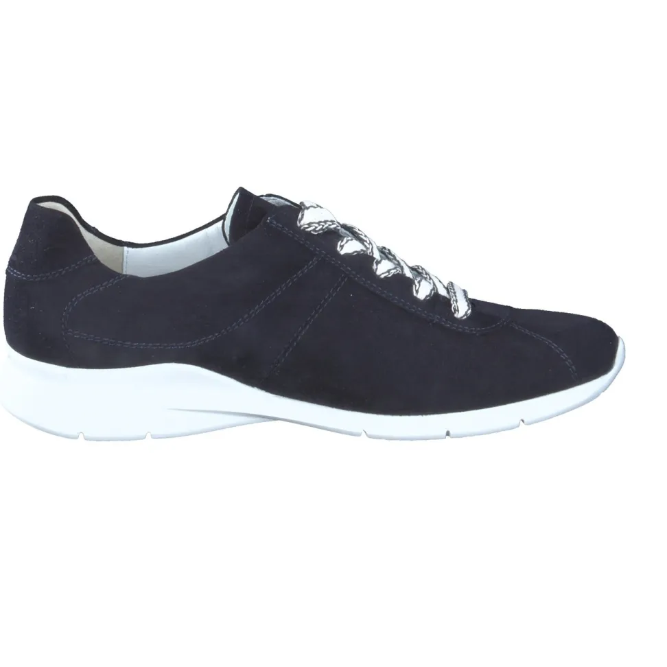 Semler – Bequem-Sneaker aus Veloursleder Dunkelblau