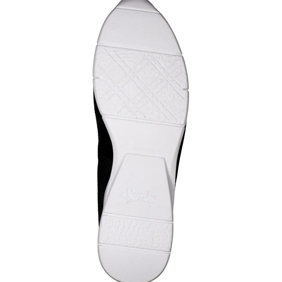 Semler – Bequem-Sneaker aus Veloursleder Dunkelblau