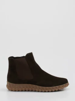 Semler – Chelsea Boot aus Veloursleder dunkelbraun
