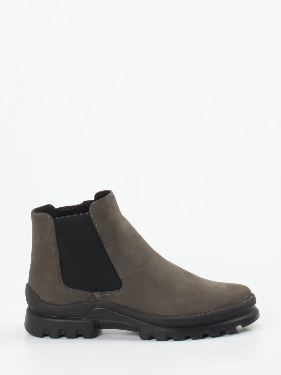 Semler – Chelsea Boots aus Nubukleder schlammgrau