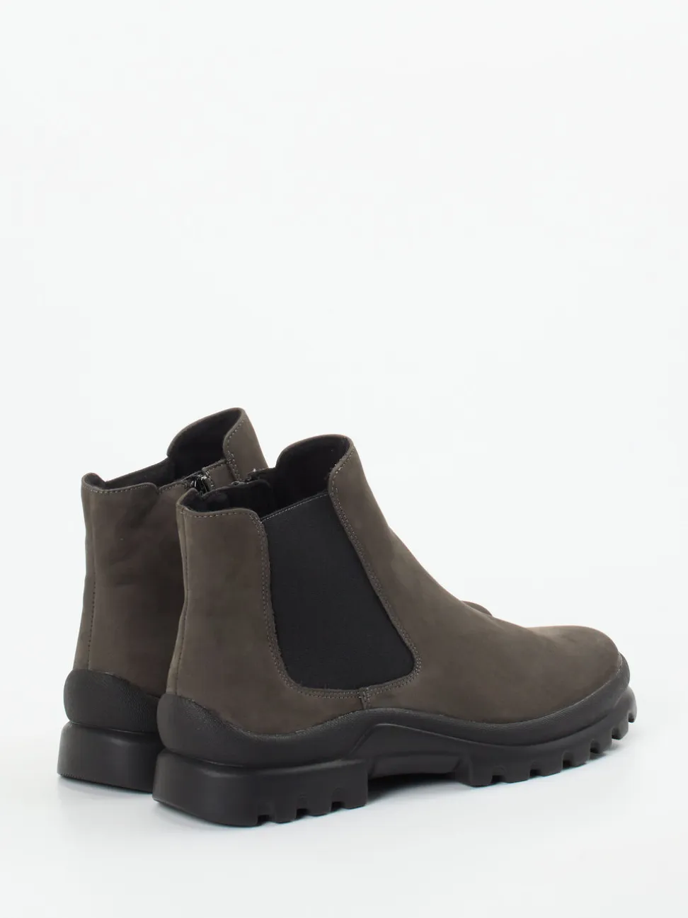 Semler – Chelsea Boots aus Nubukleder schlammgrau