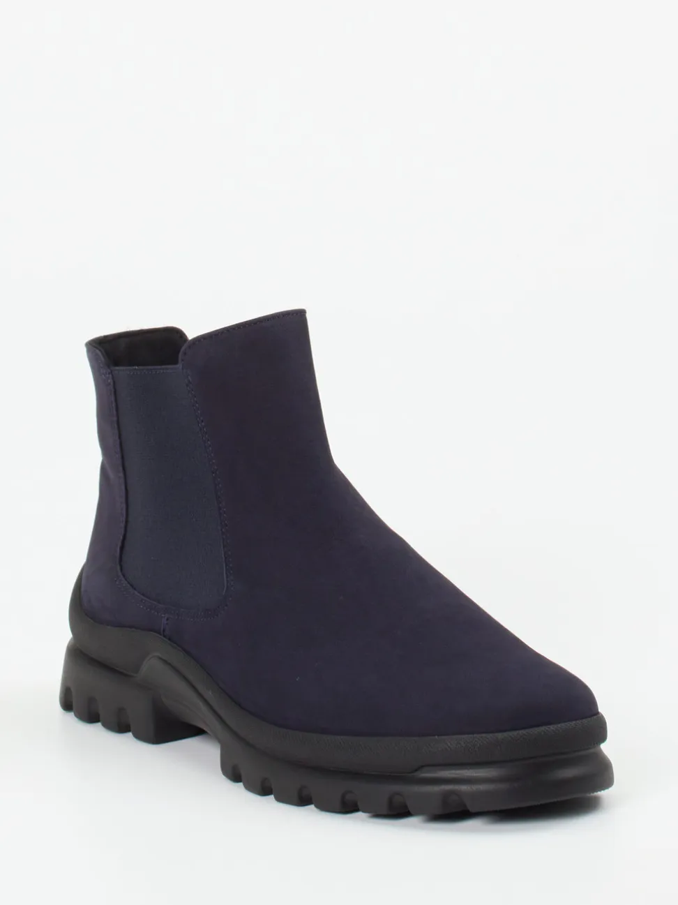 Semler – Chelsea Boots aus Nubukleder Dunkelblau