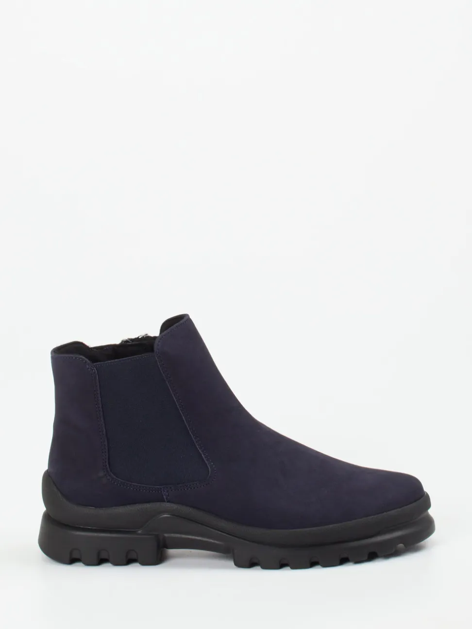 Semler – Chelsea Boots aus Nubukleder Dunkelblau