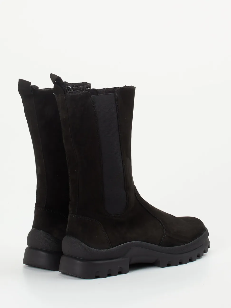 Semler – Chelsea-Stiefel aus Nubukleder schwarz
