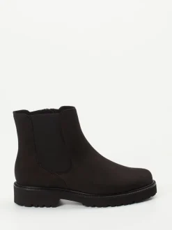 Semler – Chelsea-Stiefelette aus Nubukleder schwarz