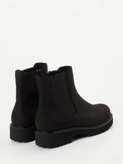 Semler – Chelsea-Stiefelette aus Nubukleder schwarz