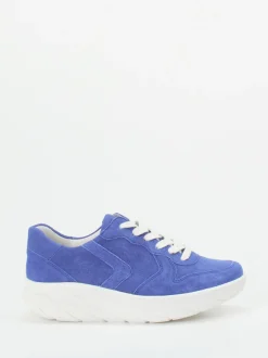 Semler – Chunky Sneaker aus Veloursleder Blau