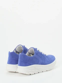 Semler – Chunky Sneaker aus Veloursleder Blau
