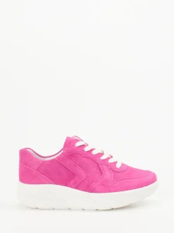 Semler – Chunky Sneaker aus Veloursleder Pink