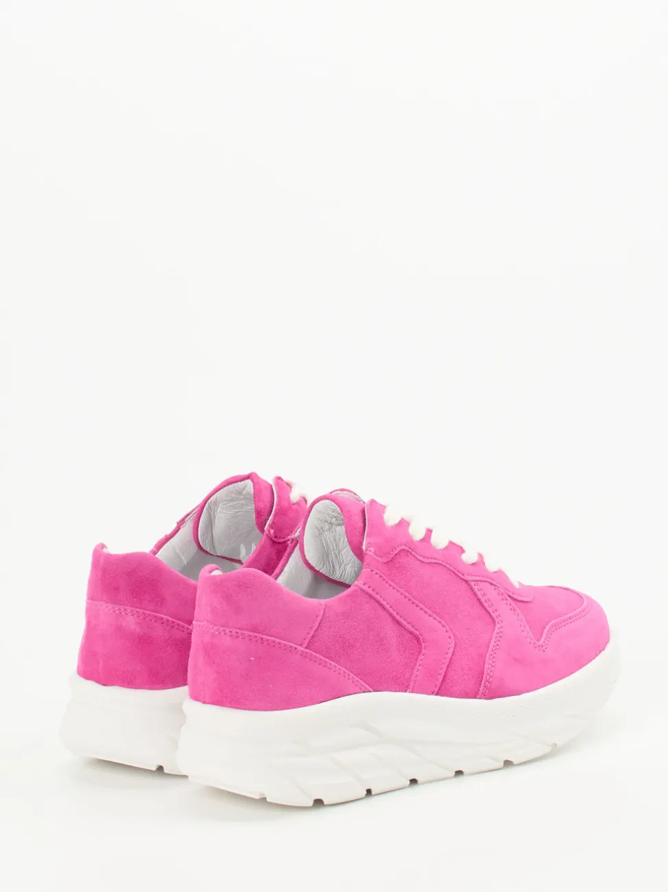 Semler – Chunky Sneaker aus Veloursleder Pink