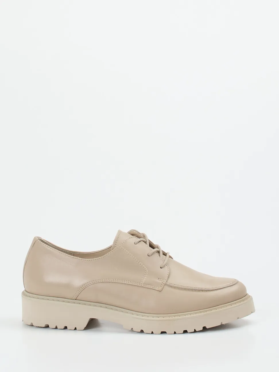 Semler – Derby-Schnürer aus Kalbleder Beige