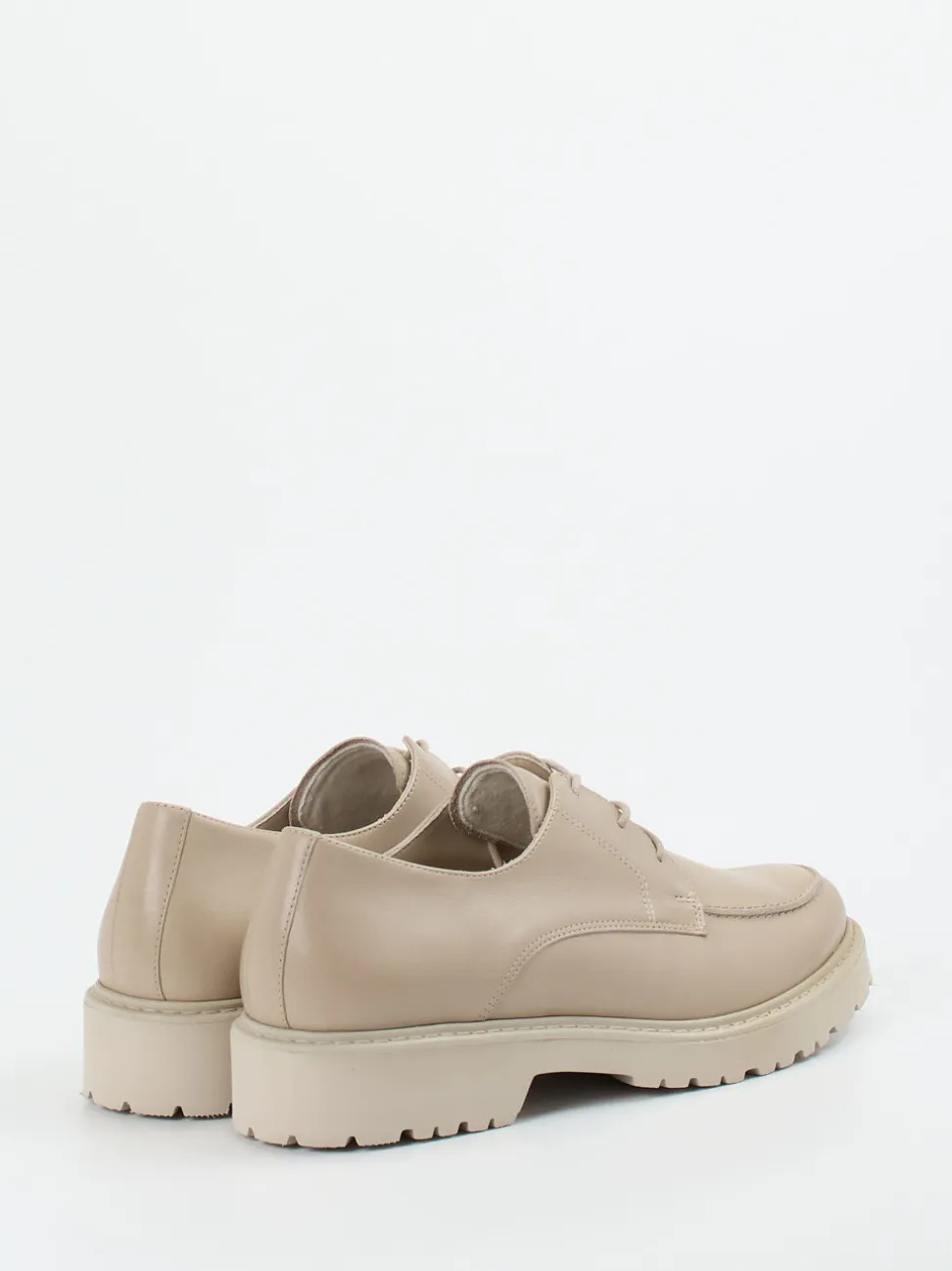 Semler – Derby-Schnürer aus Kalbleder Beige