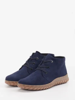 Semler – Desert Boots aus Veloursleder dunkelblau