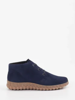 Semler – Desert Boots aus Veloursleder dunkelblau