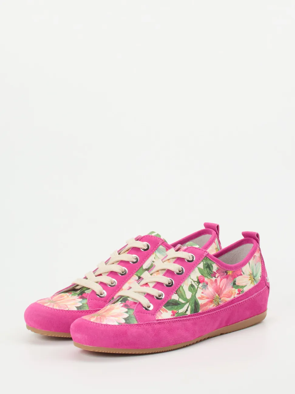 Semler – Freizeitsneaker aus Veloursleder pink