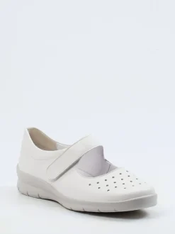 Semler – Klettballerinas aus Kalbleder in Offwhite