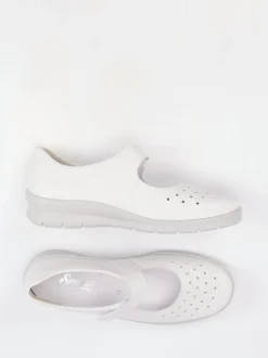 Semler – Klettballerinas aus Kalbleder in Offwhite