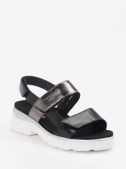 Semler – Klettsandale aus Kalbleder Schwarz
