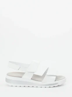 Semler – Klettsandalette aus Lackleder weiß