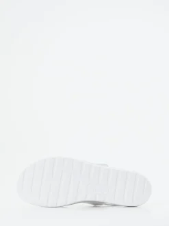 Semler – Klettsandalette aus Lackleder weiß