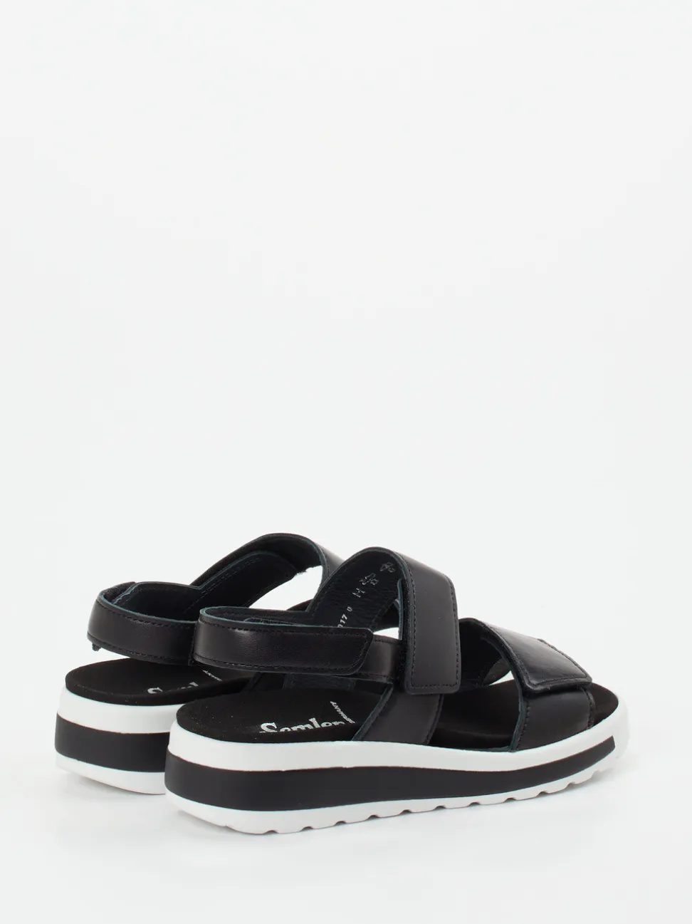 Semler – Klettsandalette aus Kalbleder Schwarz