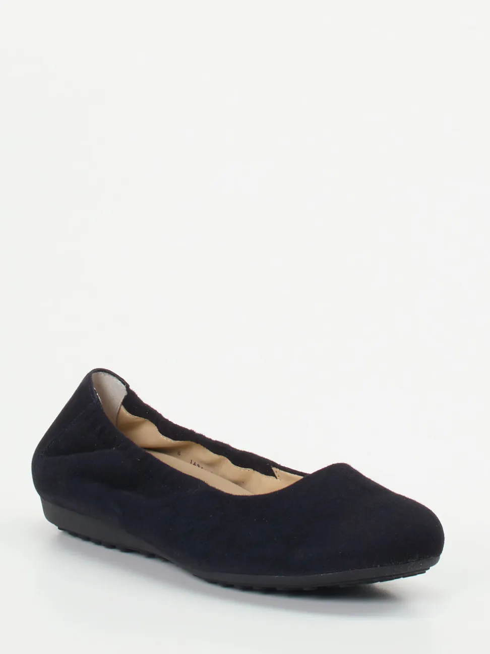 Semler – Komfort-Ballerinas aus Veloursleder blau