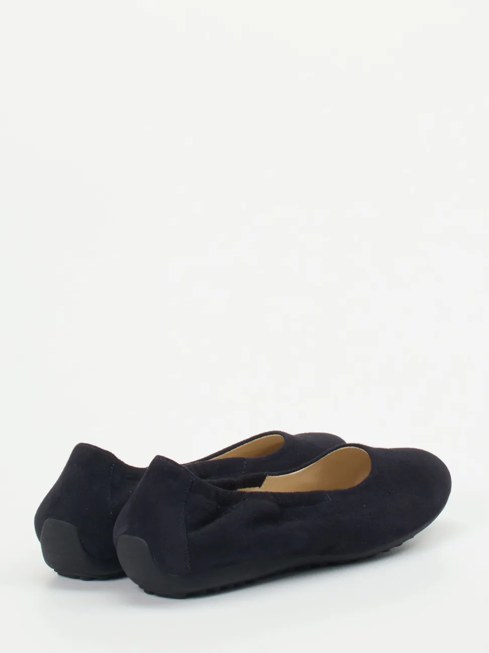 Semler – Komfort-Ballerinas aus Veloursleder blau
