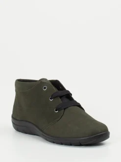 Semler – Komfort-Bootie aus Veloursleder olivgrün