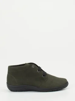 Semler – Komfort-Bootie aus Veloursleder olivgrün