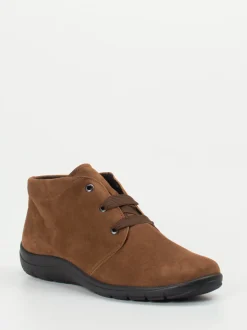 Semler – Komfort-Bootie aus Veloursleder braun