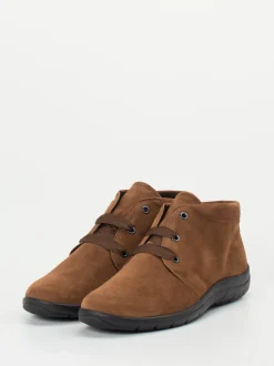Semler – Komfort-Bootie aus Veloursleder braun