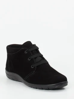 Semler – Komfort-Knöchelschuh aus Veloursleder schwarz