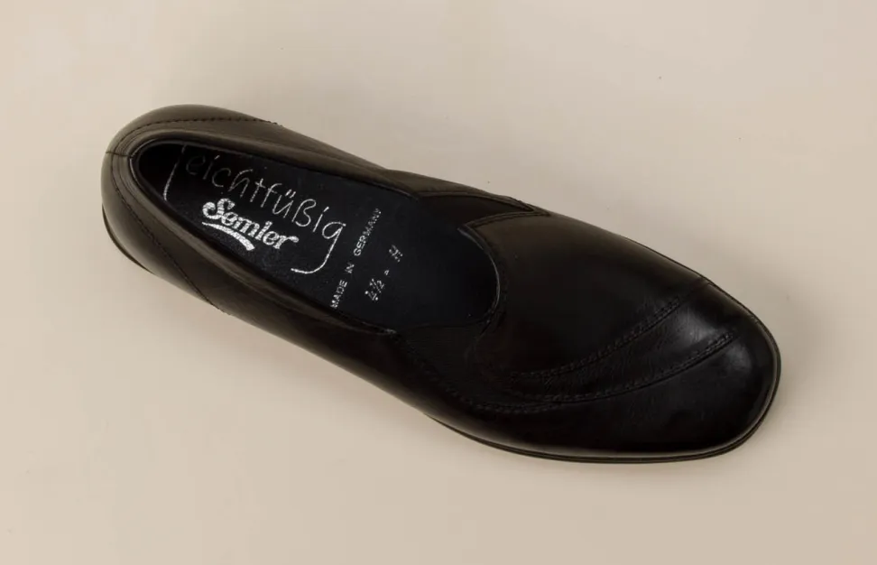 Semler – Komfort-Loafer aus Kalbleder schwarz