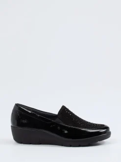 Semler – Komfort-Loafer aus Lackleder schwarz