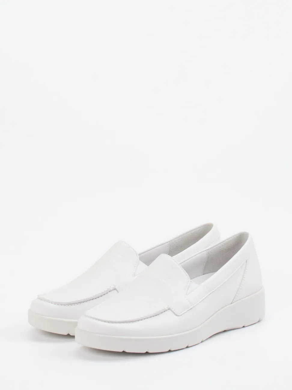 Semler – Komfort-Loafer aus Kalbleder Offwhite